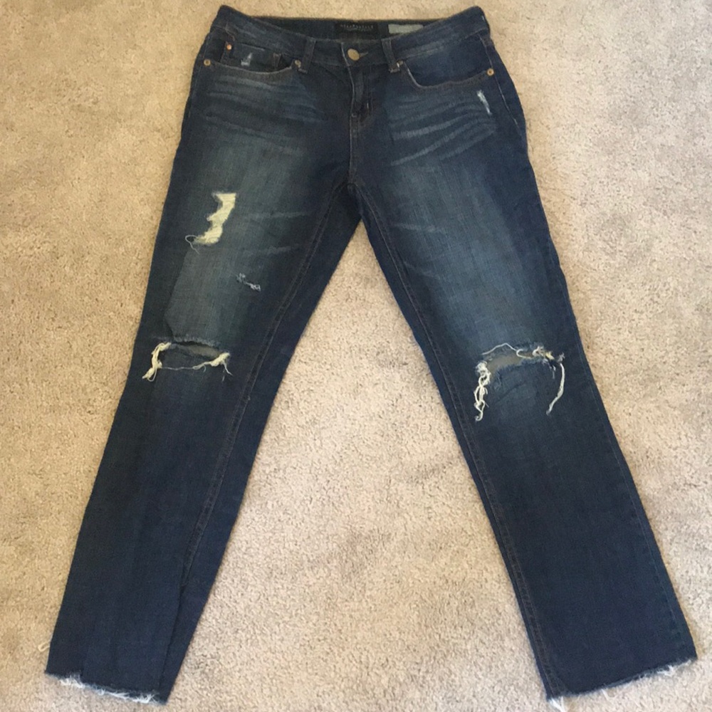Aeropostale Distressed Ankle Length Jeans